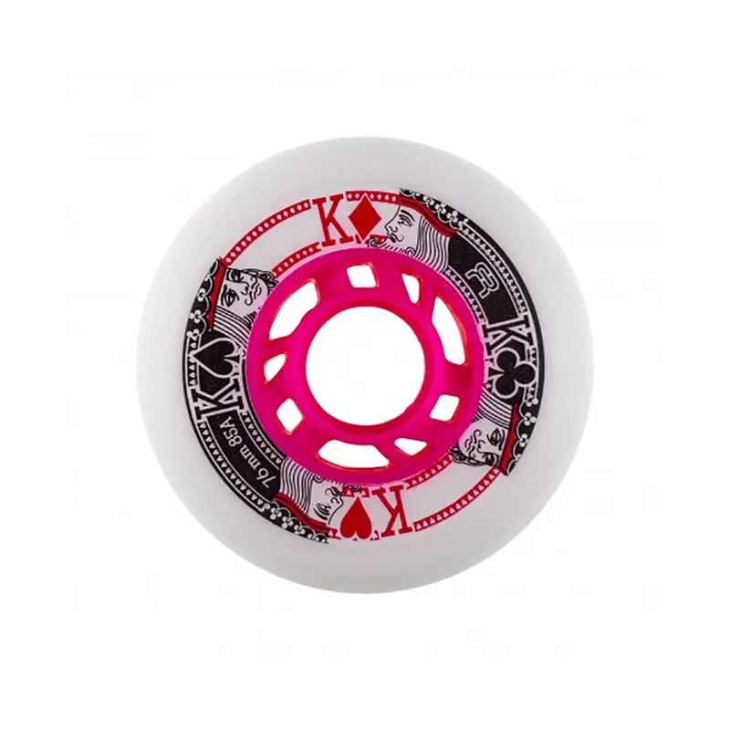 Rulluisuratas Street Kings valge-roosa