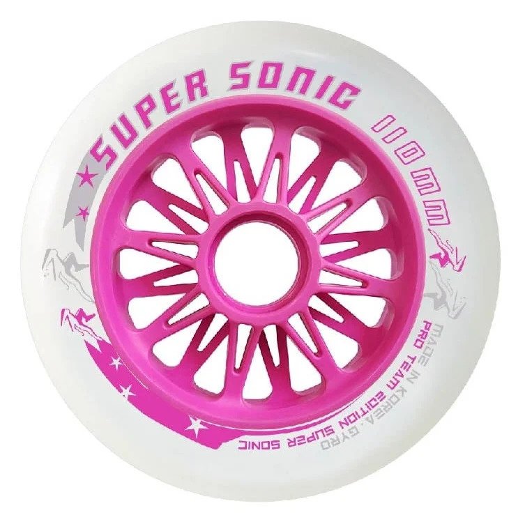 Rulluisuratas Supersonic valge-roosa