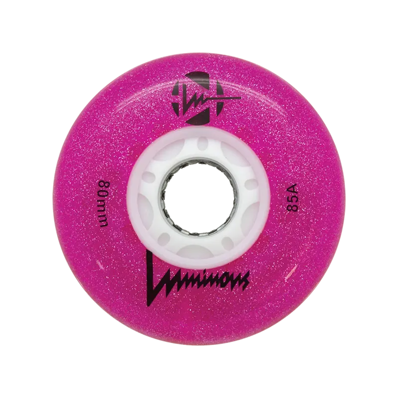 Rulluisuratas Luminous Glitter roosa