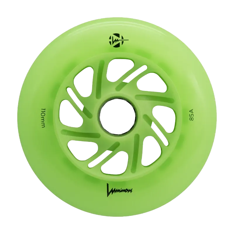 Rulluisuratas Luminous GLOW õunaroheline  110mm