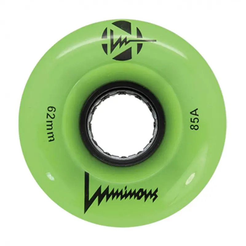 Rulluisuratas Luminous GLOW QUAD roheline