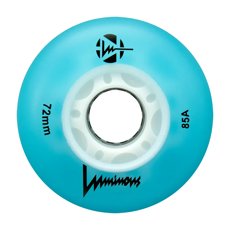 Rulluisuratas Luminous LED helesinine