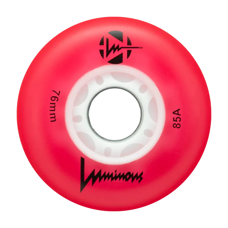 Rulluisuratas Luminous LED punane-valge