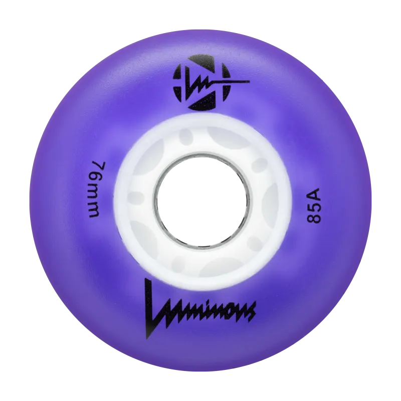 Rulluisuratas Luminous LED violetne 80mm