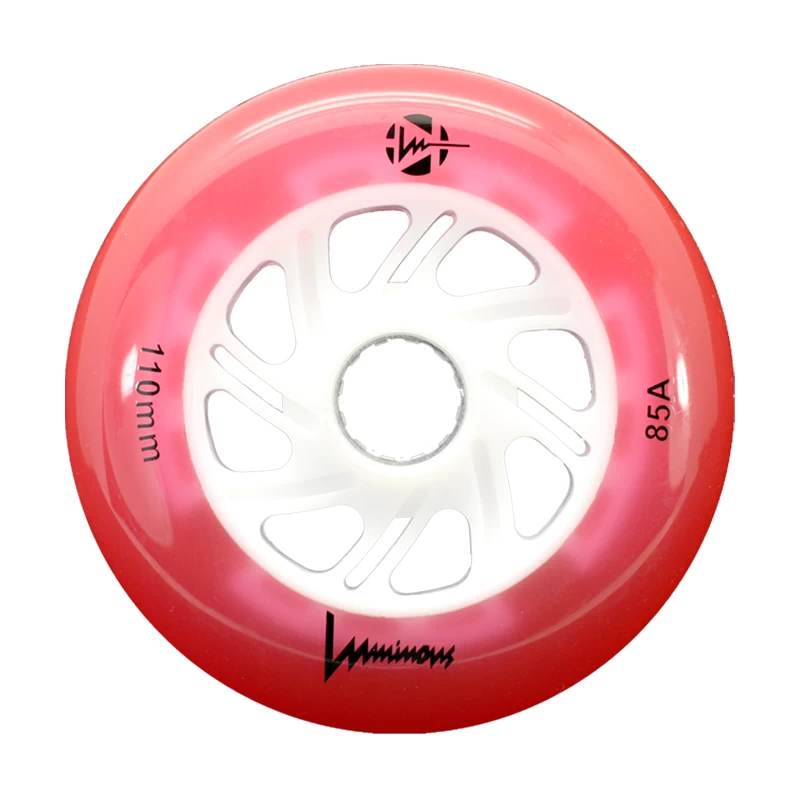 Rulluisuratas Luminous Speed punane-valge